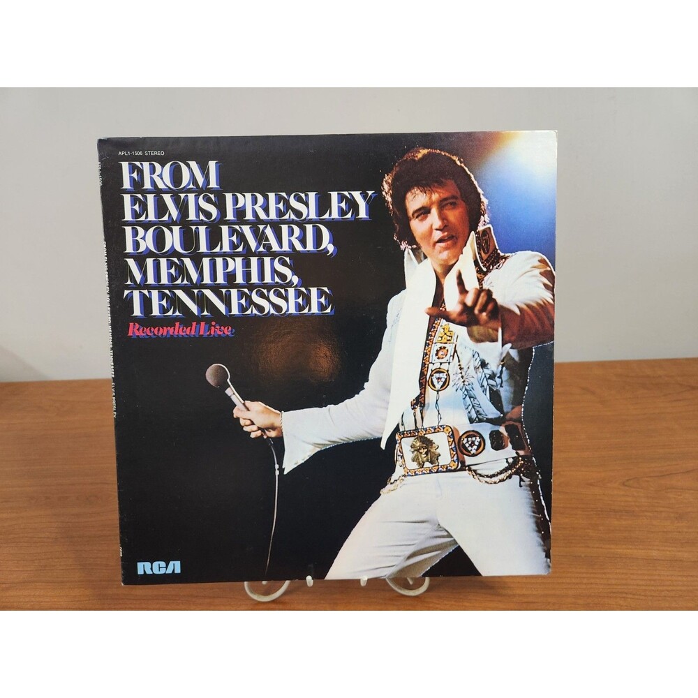 Vintage 1976 From Elvis Presley Boulevard, Memphis Tennessee Vinyl LP Excellent